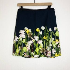 Victoria Beckham for Target Women’s M Floral Black Midi Skirt Casual Y2K
